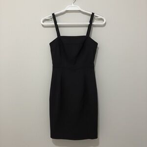 Zara Black Cocktail Mini Dress | Adjustable Straps Size M |